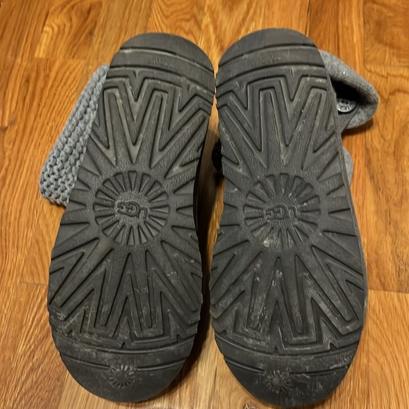 UGG WOMEN'S SWEATER SUEDE WINTER PULL ON BOOTS GRAY - Picture 6 of 6